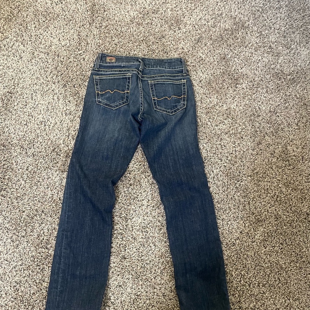 Red Engine Boot Cut Jeans - Picture 2 of 5
